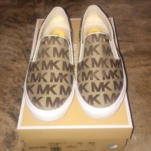 Michael Kors Canvas Slip On Shoes